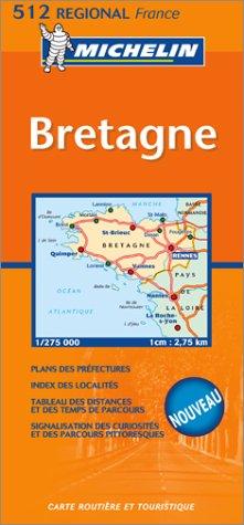 Carte routière : Bretagne