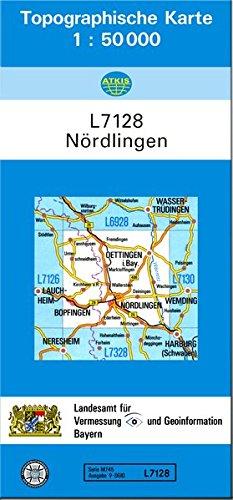 TK50 L7128 Nördlingen: Topographische Karte 1:50000 (TK50 Topographische Karte 1:50000 Bayern)