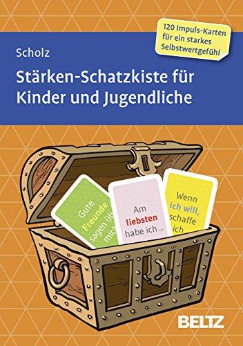 Stärken-Schatzkiste für Kinder und Jugendliche: 120 Karten mit 16-seitigem Booklet in stabiler Box, Kartenformat 15,2 x 10,7 cm