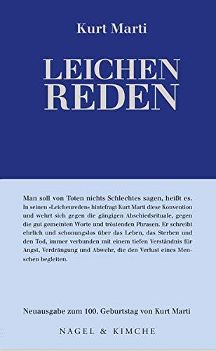 Leichenreden: Mit einem Vorwort von Peter Bichsel