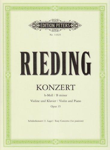 Konzert h-Moll op. 35: Schülerkonzert 1. Lage / für Violine und Klavier