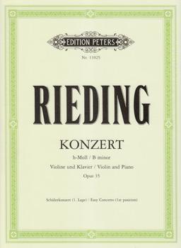 Konzert h-Moll op. 35: Schülerkonzert 1. Lage / für Violine und Klavier