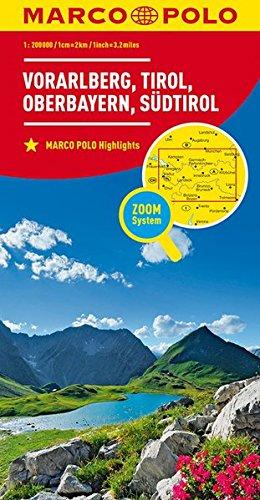 MARCO POLO Regionalkarte Österreich Blatt3 Vorarlberg,Tirol,Oberbayern 1:200 000 (MARCO POLO Karte 1:200000)