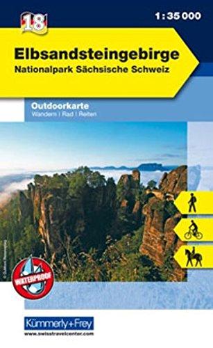 Outdoorkarte 18 Elbsandsteingebirge 1 : 35.000: Wandern, Rad. Sächsische Schweiz (Kümmerly+Frey Outdoorkarten Deutschland)