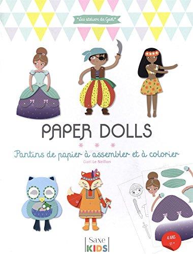 Paper dolls : pantins de papier à assembler et à colorier