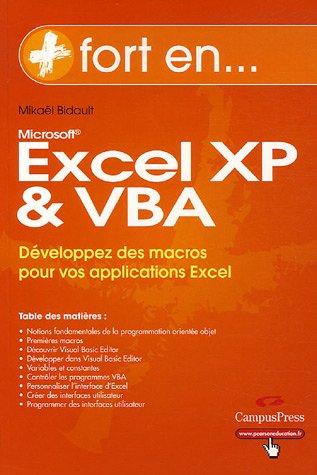 Excel XP et VBA