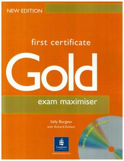 First Certificate Gold Maximiser No Key and CD New Edition Maximiser No Key and CD