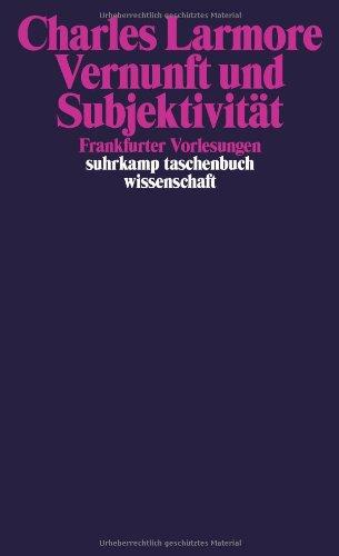 Vernunft und Subjektivität: Frankfurter Vorlesungen (suhrkamp taschenbuch wissenschaft)