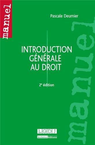 Introduction générale au droit