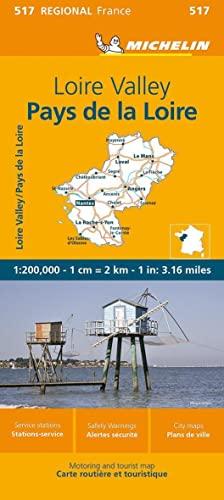 Michelin Loiretal: Straßen- und Tourismuskarte 1:200.000 (MICHELIN Regionalkarten)