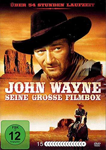 John Wayne: Seine große Film-Box mit 48 legendären Filmen - Die Westernlegende in actionreichen Western Klassikern - Collection mit 54 Stunden Laufzeit [15 DVDs]