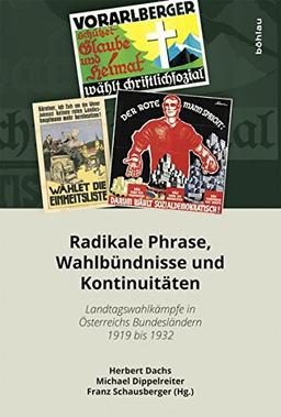 Schriftenreihe des Forschungsinstitutes für politisch-historische Studien der Dr.-Wilfried-Haslauer-Bibliothek: Radikale Phrase, Wahlbündnisse und ... in Österreichs Bundesländern 1919 bis 1932