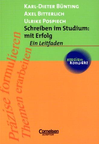 studium kompakt - Pädagogik: Schreiben im Studium: mit Erfolg - Neubearbeitung: Studienbuch