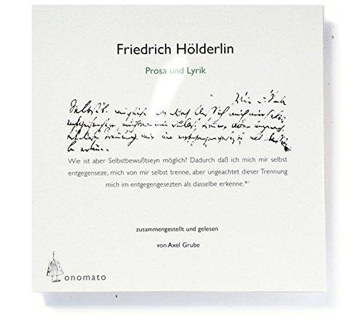 Friedrich Hölderlin, Lyrik und Prosa. 2 Audio-CD in handgefertigter Schmuckbox (Bibliophile Hörbuch-Edition / Hörbücher in handgefertigten Schmuckschachteln)