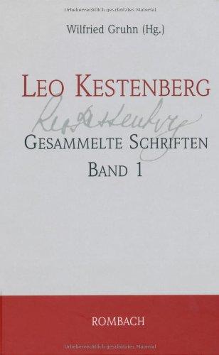 Kestenberg, Leo, Bd.1 : Die Hauptschriften