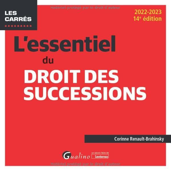 L'essentiel du droit des successions : 2022-2023