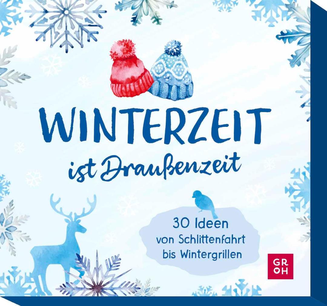 Winterzeit ist Draußenzeit: 30 Ideen von Schlittenfahrt bis Wintergrillen | Inspirationskarten für Aktivitäten im Winter | Für Winterspaß im Freien