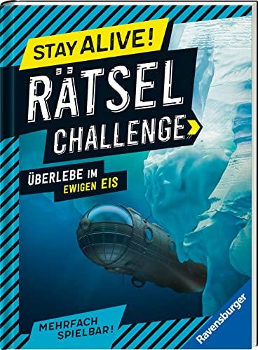 Ravensburger Stay alive! Rätsel-Challenge - Überlebe im ewigen Eis - Rätselbuch für Gaming-Fans ab 8 Jahren