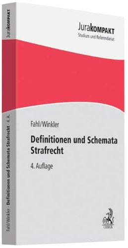 Definitionen und Schemata Strafrecht