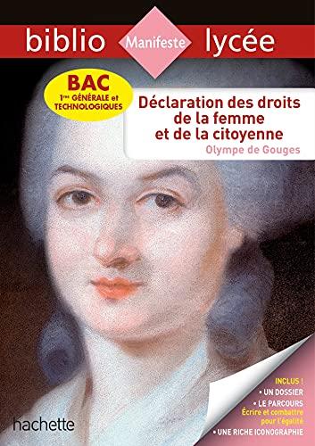 Déclaration des droits de la femme et de la citoyenne : bac 1res générale et technologique