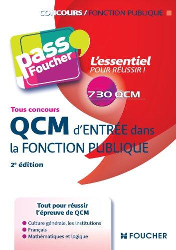 QCM d'entrée dans la fonction publique : tous concours