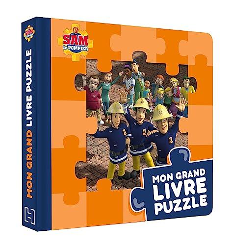 Sam le pompier : mon grand livre puzzle