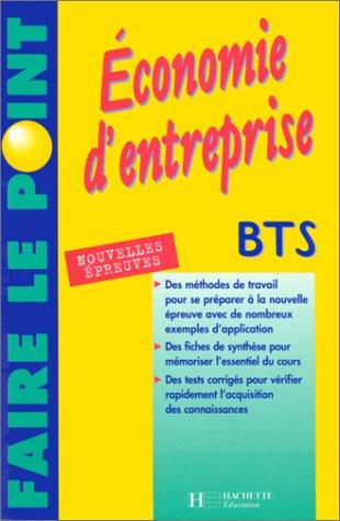 Economie d'entreprise : BTS sections tertiaires