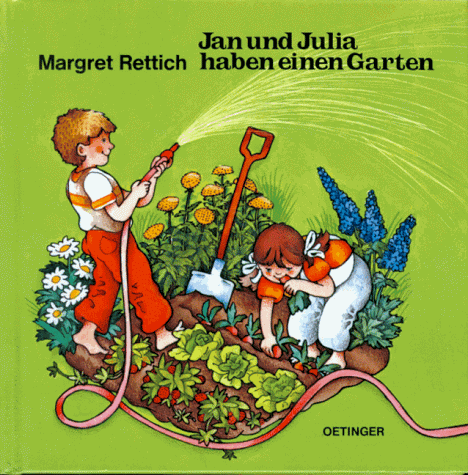 Jan und Julia haben einen Garten