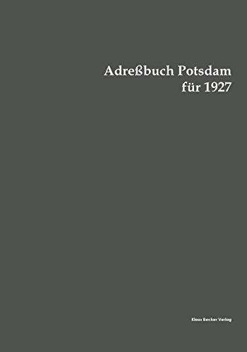 Adreßbuch Potsdam für 1927