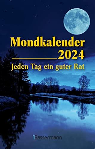 Mondkalender 2024 - Der Taschenkalender: Jeden Tag ein guter Rat. Entspannt durch den Alltag im Einklang mit den Mondphasen. Für Garten, Gesundheit, Pflege, Schöheit, Haushalt, Ernährung u.v.m