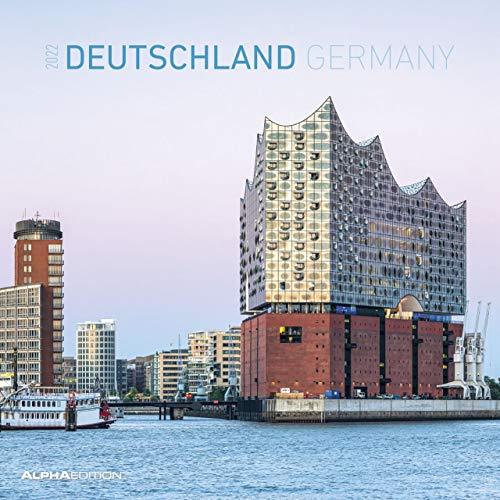 Deutschland 2022 - Broschürenkalender 30x30 cm (30x60 geöffnet) - Kalender mit Platz für Notizen - Wandkalender - Wandplaner - Wandkalender