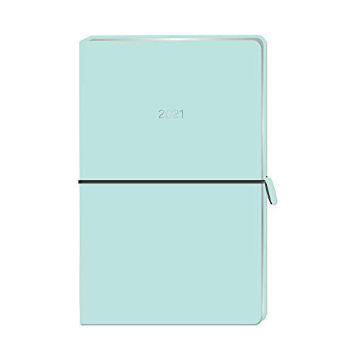 Terminplaner Simple. Beautiful 2021 "Mint": Terminplaner Lederlook