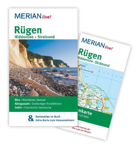 Rügen Hiddensee Stralsund: MERIAN live! -  Mit Kartenatlas im Buch und Extra-Karte zum Herausnehmen