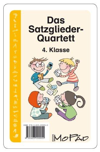 Das Satzglieder-Quartett: 4. Klasse