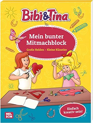 Bibi und Tina: Große Helden - Kleine Künstler: Mein bunter Mitmachblock: Einfach kreativ sein! | Beschäftigung ab 4 Jahren (Bibi & Tina)