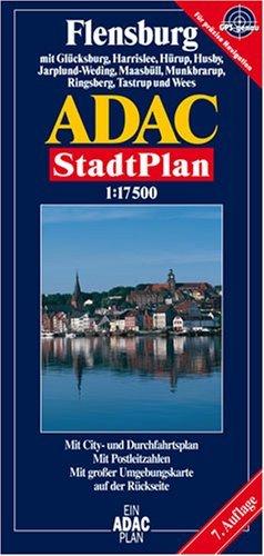 Flensburg, GPS-genau. ADAC Stadtpläne Deutschland: Mit Glücksburg, Harrislee, Hürup, Husby, Jarplund-Weding, Maasbüll, Munkbrarup, Ringsberg, Tastrup ... Mit Postleitzahlen. Mit großer Umgebungskarte