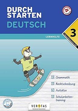 Durchstarten - Deutsch Mittelschule/AHS - 3. Klasse: Lernhilfe - Übungsbuch mit Lösungen