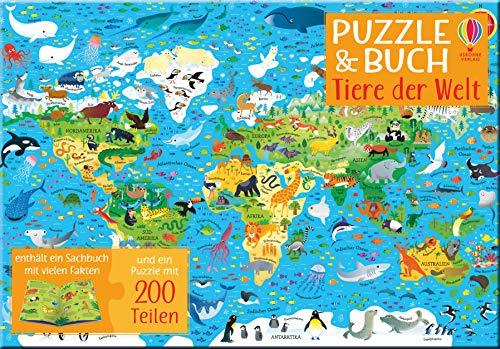 Puzzle Und Buch. Tiere Der Welt