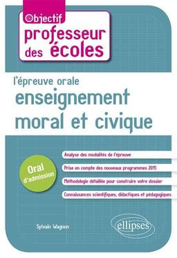 L'épreuve orale d'enseignement moral et civique