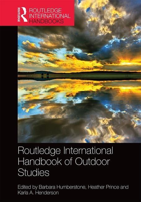 Routledge International Handbook of Outdoor Studies (Routledge International Handbooks)