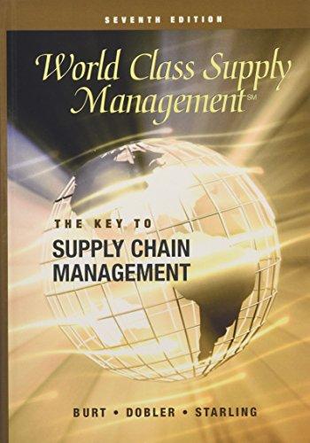 World Class Supply Management: The Key to Supply Chain Management with Student CD (Cases)