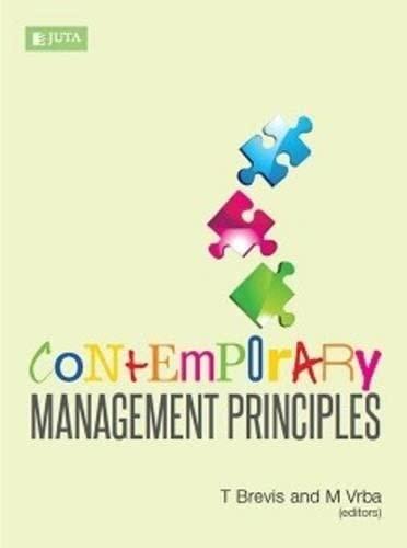 Contemporary management principles