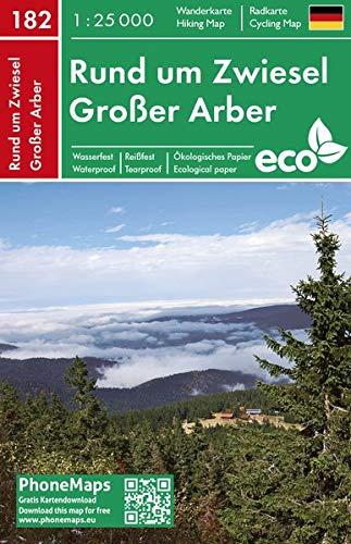 Rund um Zwiesel, Großer Arber, Wander - Radkarte 1 : 25 000 (PhoneMaps Wander - Radkarte Deutschland, Band 182)