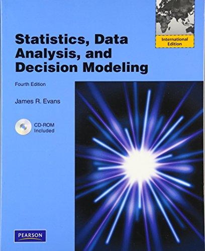 Statistics, Data Analysis & Decision Modeling