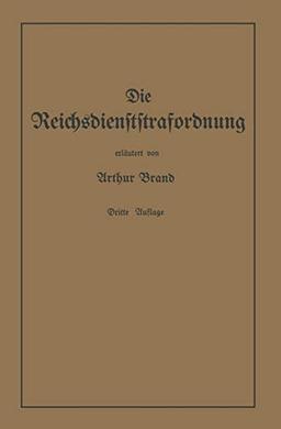 Die Reichsdienststrafordnung (RDStO)