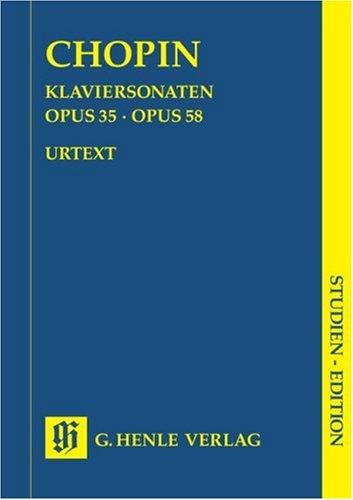 Klaviersonaten op. 35 + op 58. Studien-Edition