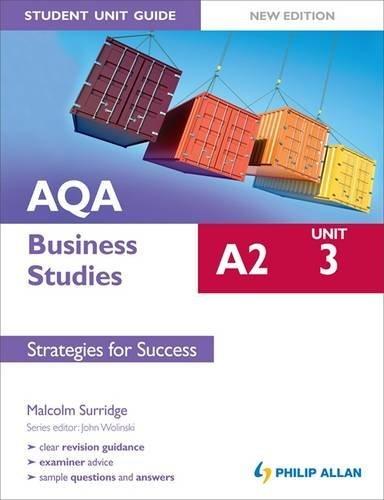 Aqa A2 Business Studies Unit 3, . Strategies for Success