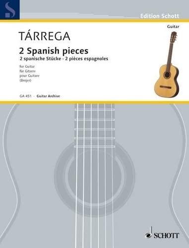 2 Spanish pieces: Danza mora (Maurischer Tanz) - Capricho árabe (Arabisches Capricio). Gitarre.: Danza mora (Maurischer Tanz) - Capricho árabe (Arabisches Capricio). guitar. (Edition Schott)