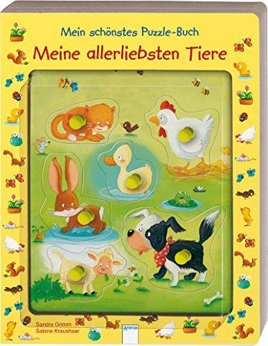 Meine allerliebsten Tiere: Mein schönstes Puzzle-Buch