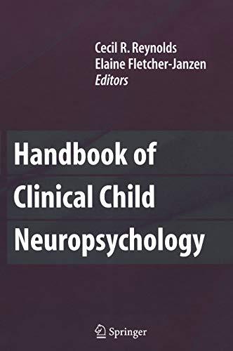 Handbook of Clinical Child Neuropsychology